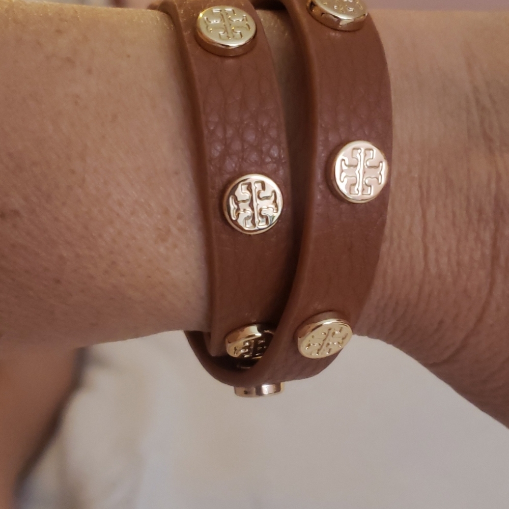 Tory burch leather bracelet